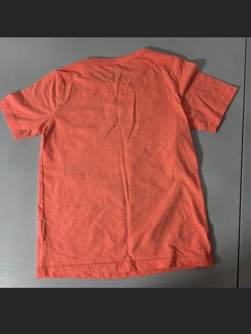 The Children's Place Coral Orange Airplane Airport Graphic Tee